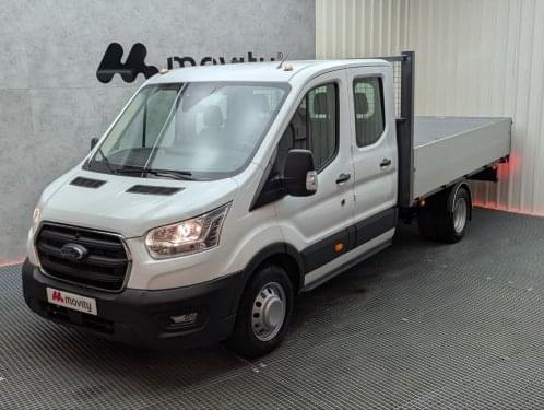FORD TRANSIT 2.0 TDCI 170CV DOBLE CABINA CAJA ABIERTA 2019 de segunda mano