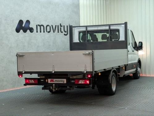 FORD TRANSIT 2.0 TDCI 170CV DOBLE CABINA CAJA ABIERTA 2019 de segunda mano