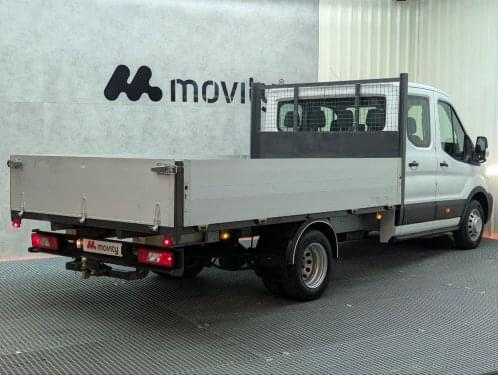 FORD TRANSIT 2.0 TDCI 170CV DOBLE CABINA CAJA ABIERTA 2019 de segunda mano