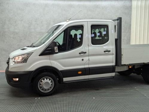 FORD TRANSIT 2.0 TDCI 170CV DOBLE CABINA CAJA ABIERTA 2019 de segunda mano