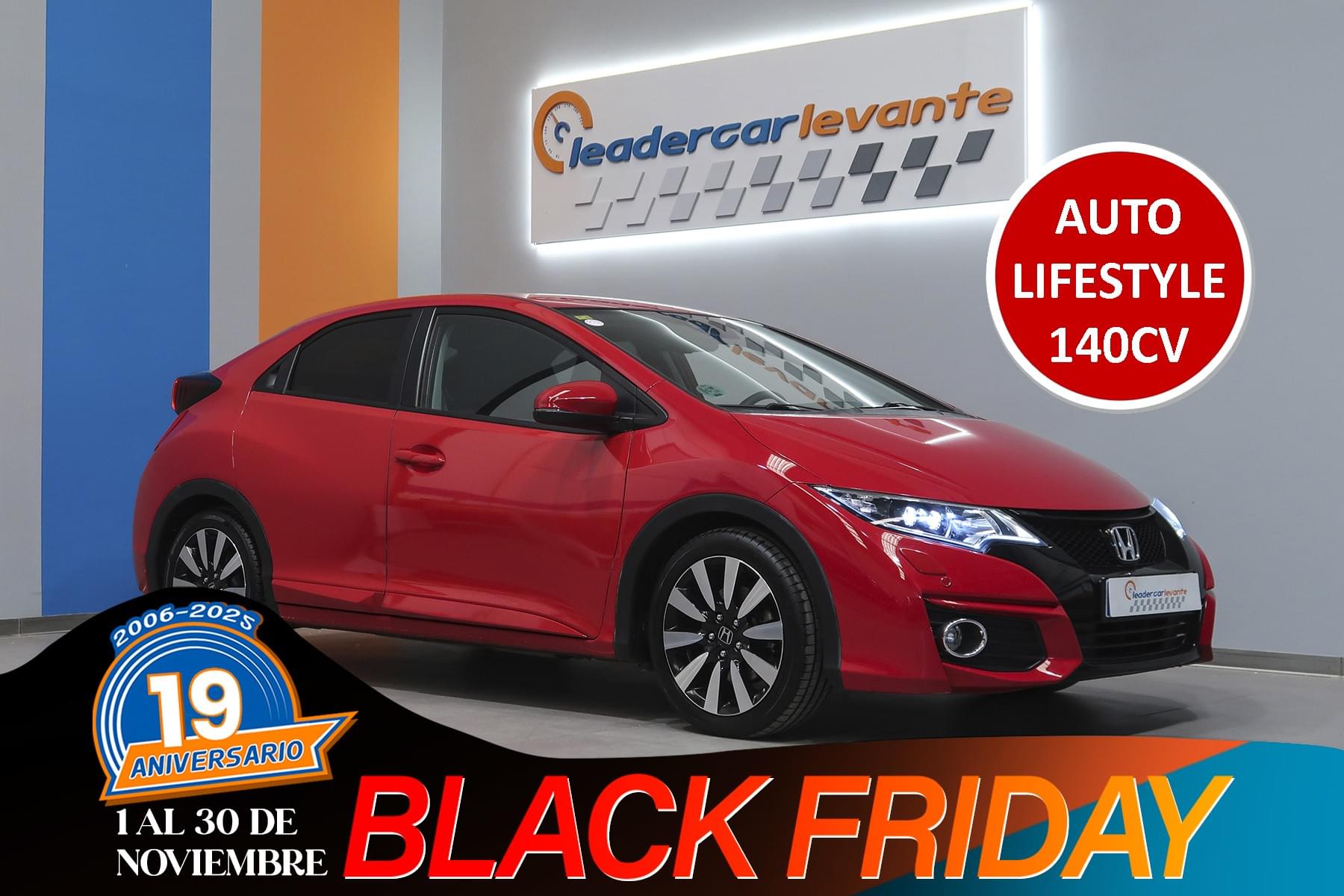 HONDA CIVIC 1.8 I-VTEC LIFESTYLE AUT 140CV 1 