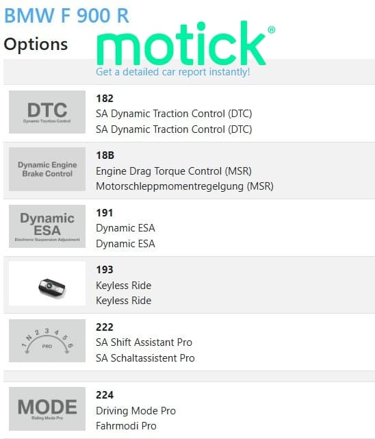 BMW F 900 R (PACK ACTIVE AND COMFORT)