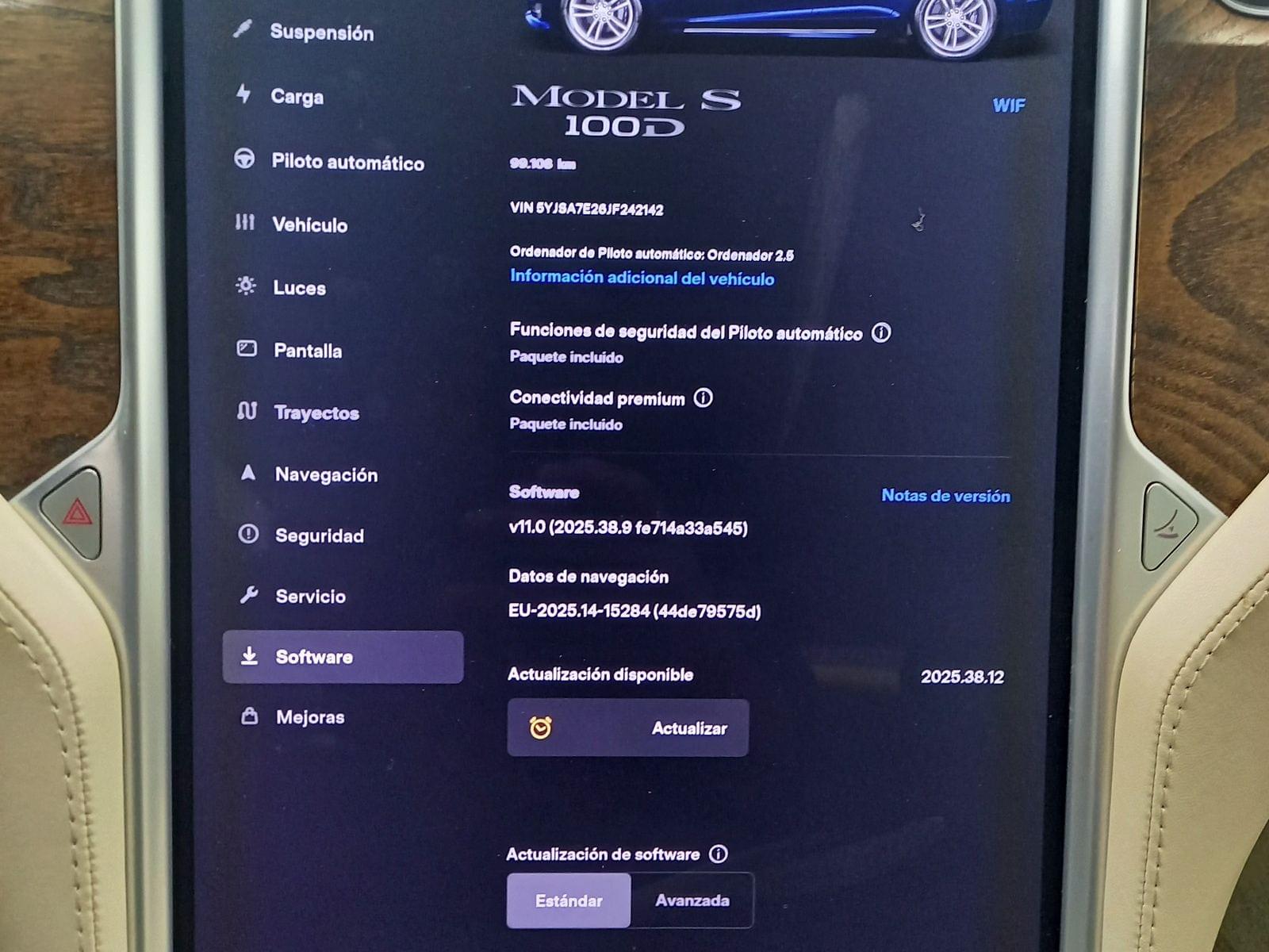 TESLA MODEL S 100D 4WD berlina con portón 345KW 5P 25 