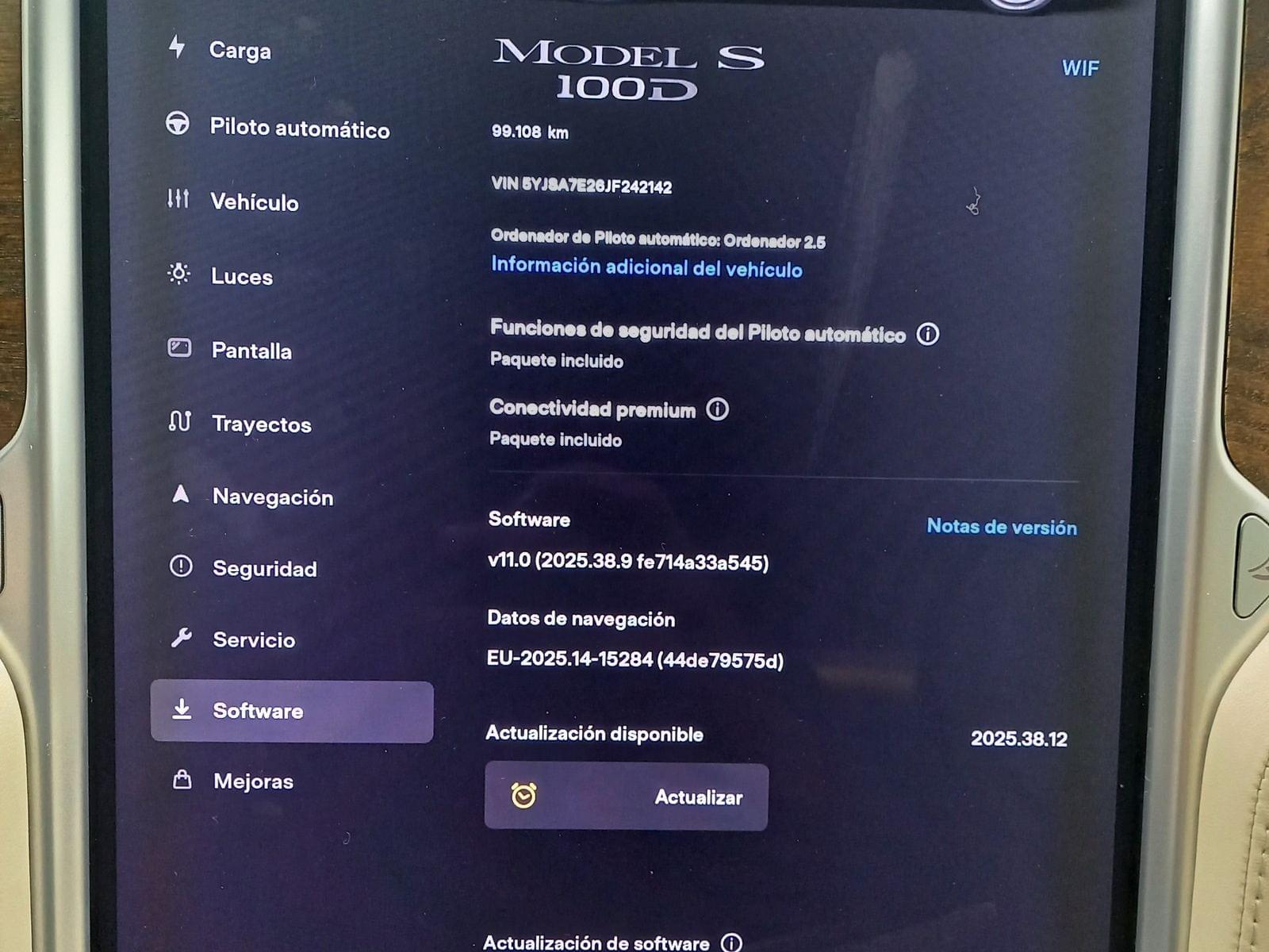 TESLA MODEL S 100D 4WD berlina con portón 345KW 5P 26 