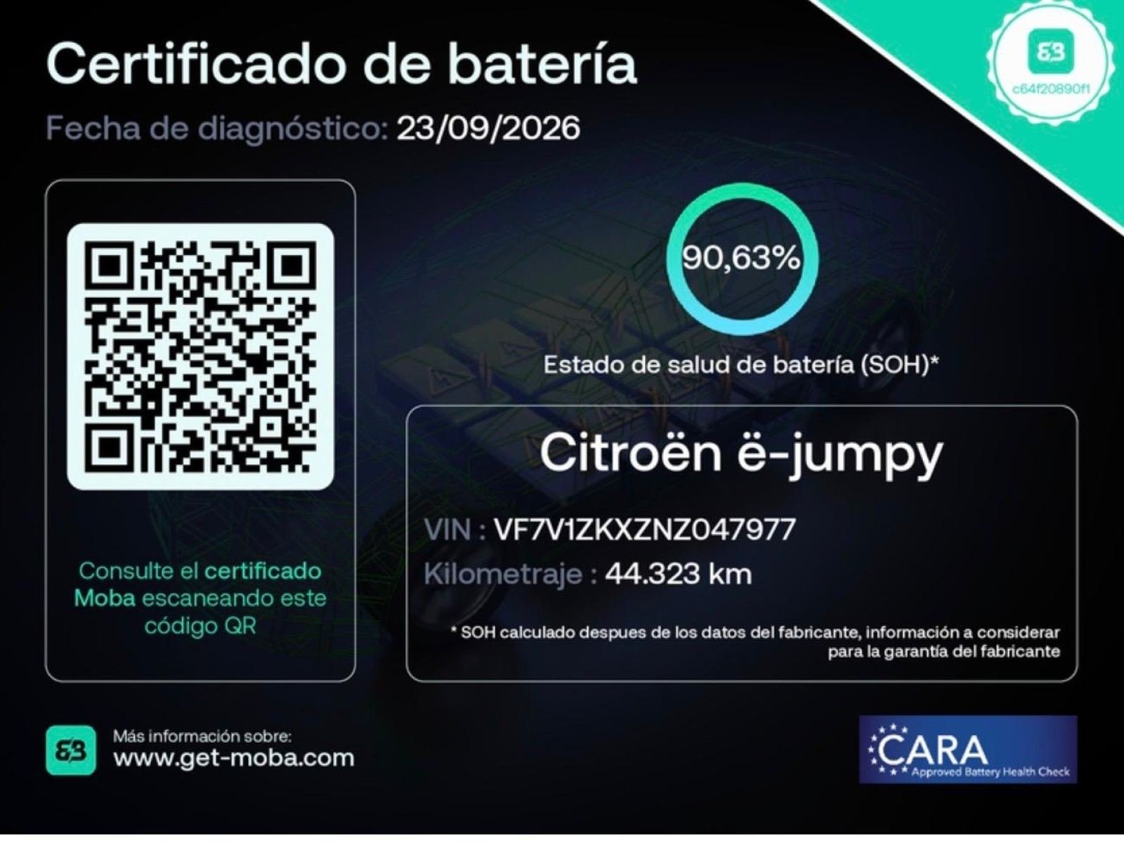 CITROEN ë-Jumpy ë-Jumpy Furgón Talla M 75 KWh 4