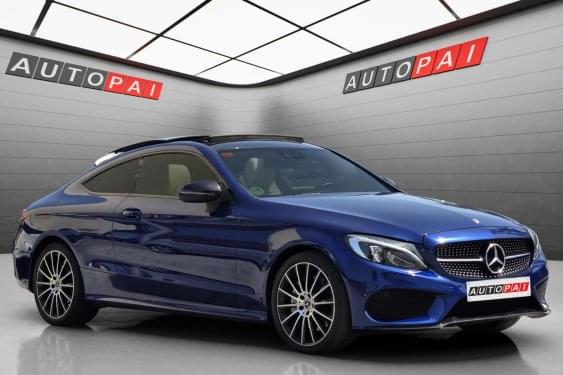 MERCEDES CLASE C C300 Coupé 245cv. autom. 2017 de segunda mano
