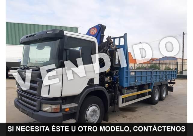 SCANIA P310 CAJA ABIERTA -GRUA