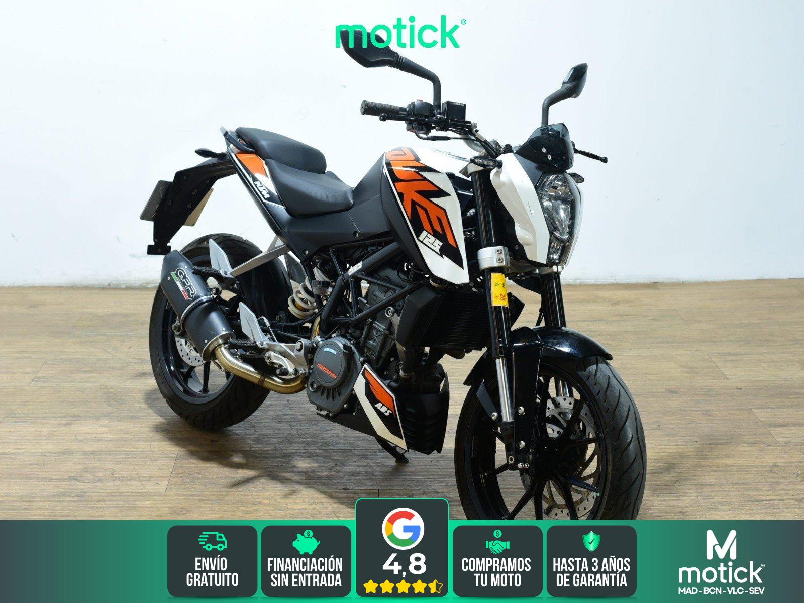 KTM DUKE 125 (ESCAPE HOMOLOGADO)